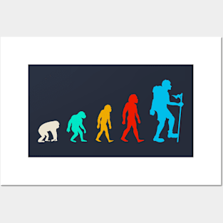 Evolution Of A Hiker Posters and Art